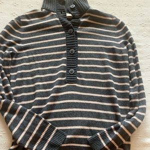 Tory Burch pink and grey sweater